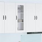 vidaXL Keukenkast aan de muur Wit 40 x 31 x 100 cm Bewerkt, Huis en Inrichting, Keuken | Keukenelementen, Verzenden, Nieuw, Wit