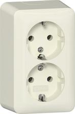Gira Dubbele Schuko Stopcontact 16A 250V Opbouw - 478012, Verzenden, Nieuw, Overige typen