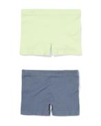 HEMA Kinderboxers naadloos rib - 2 stuks lime, Verzenden, Nieuw