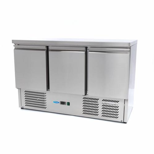 Koelwerkbank - 137 cm - 3 Deuren, Zakelijke goederen, Horeca | Keukenapparatuur, Nieuw in verpakking, Koelen en Vriezen, Verzenden