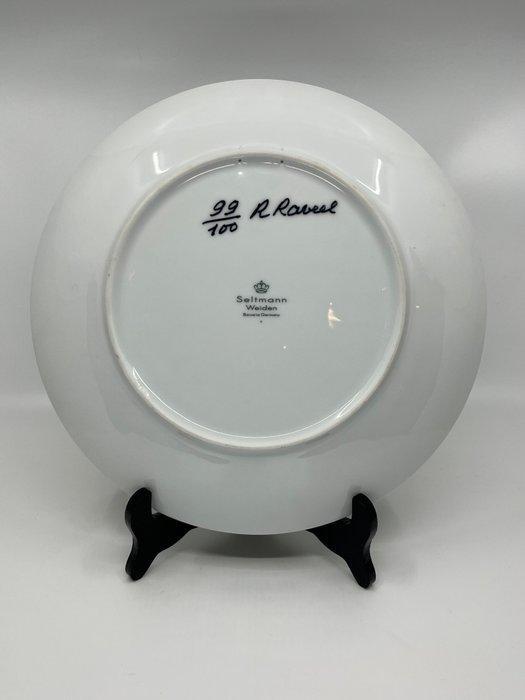 Roger Raveel - Bord - Porselein - Machelen-aan-de-Leie, Antiek en Kunst, Curiosa en Brocante