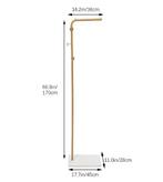 Slanke Staande Kapstok met Leistenen Voet en 3 Haken, Huis en Inrichting, Woonaccessoires | Kapstokken, Verzenden, Nieuw