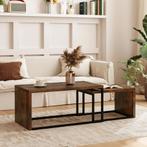 TRUUSK 2-delige Set Salontafel en Bijzettafel - Multifunctio, Huis en Inrichting, Tafels | Salontafels, Verzenden, Nieuw