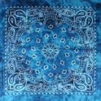 Haarband Bandana Zakdoek Tie Dye Paisley Print Blauw, Nieuw, Verzenden