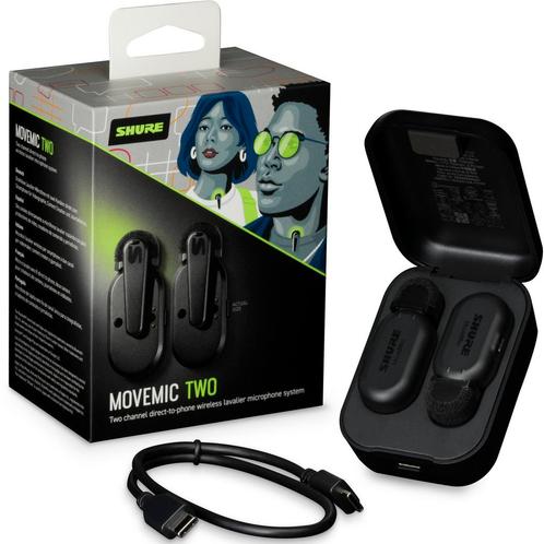 Shure MoveMic MV-TWO draadloze dasspeldmicrofoon, Muziek en Instrumenten, Microfoons, Verzenden