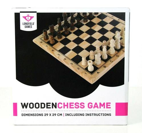 Schaakspel Compleet 29 x 29 cm | Engelhart -, Hobby en Vrije tijd, Gezelschapsspellen | Bordspellen, Nieuw, Verzenden