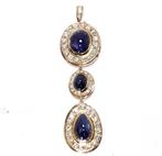 Hanger - 18 karaat Geel goud - 29.15ct. tw. Saffier -, Sieraden, Tassen en Uiterlijk, Antieke sieraden