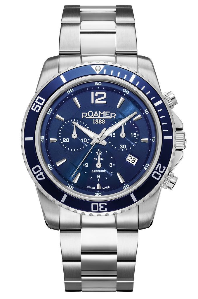 Roamer Nautic Chrono 100 862837 41 45 20 horloge 43 mm, Sieraden, Tassen en Uiterlijk, Horloges | Heren, Polshorloge, Nieuw, Overige merken