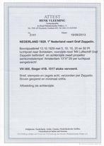 Duitsland 1929 - Graf Zeppelin Nederland reis met attest, Gestempeld