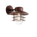 Industriële wandlamp roestbruin IP44 - Shell, Nieuw, Overige materialen, 50 tot 250 watt
