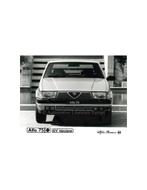 1987 ALFA ROMEO 75 QV V6 INIEZIONE PERSFOTO, Boeken, Auto's | Folders en Tijdschriften, Nieuw, Alfa Romeo, Author