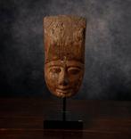 Het oude Egypte, begrafenis houten masker - 24 cm