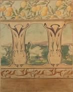 École Art-Nouveau (c. 1900) - Le frise de Lohengrin