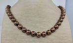 8.5x10.5mm Chocolate Tahitian Pearls Necklace - Halsketting