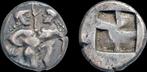 Ca 500-400bc Thracian Island Thasos Ar drachm Satyr carry..., Verzenden