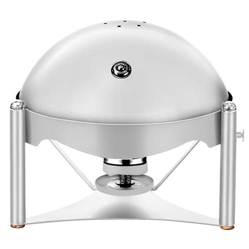 GGM Gastro | Chafing Dish - Rond - met roldeksel - Chroom |, Zakelijke goederen, Horeca | Keukenapparatuur, Nieuw in verpakking