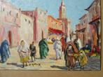 Bruno Retaux (1947) - Rue à Marrakech - Maroc