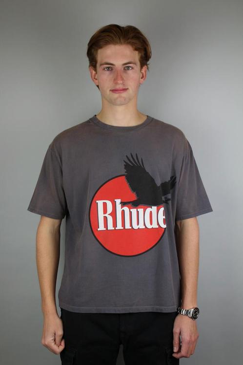 Rhude Eagle Logo Tee Vintage Grey - Diverse maten, Kleding | Heren, T-shirts, Ophalen of Verzenden