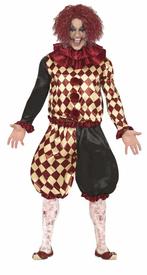 Horror Clown Halloween Kostuum Heren Rood, Hobby en Vrije tijd, Feestartikelen, Nieuw, Verzenden