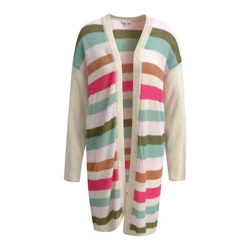 Milano Italy • lang gestreept vest • S, Kleding | Dames, Truien en Vesten, Wit, Nieuw, Maat 36 (S), Verzenden