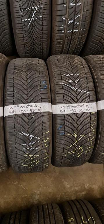 2x 195-55-16 Michelin All Season 6mm €40 Per Band 195 55 16 beschikbaar voor biedingen