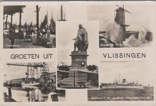 VLISSINGEN - Meerluik Groeten uit Vlissingen, Verzamelen, Ansichtkaarten | Nederland, Verzenden