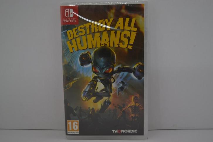 Destroy All Humans - SEALED (SWITCH  EUR), Spelcomputers en Games, Games | Nintendo Switch, 1 speler, Zo goed als nieuw, Verzenden