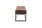 Design bank PETIT BEAUTE 110cm antiekbruin microvezel zwart, Huis en Inrichting, Banken | Bankstellen, Ophalen of Verzenden, Nieuw