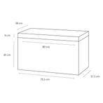 Badkamermeubelset Differnz Somero Met Beton Wastafel 80 cm, Huis en Inrichting, Badkamer | Badkamermeubels, Ophalen of Verzenden