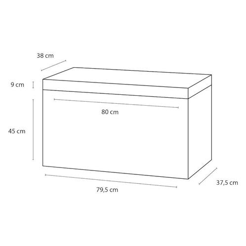 Badkamermeubelset Differnz Somero Met Beton Wastafel 80 cm, Huis en Inrichting, Badkamer | Badkamermeubels, Ophalen of Verzenden
