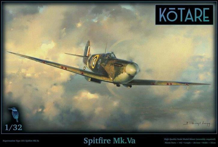 KOTARE 32002 SPITFIRE MK. VA 1/32, Hobby en Vrije tijd, Modelbouw | Vliegtuigen en Helikopters, Verzenden