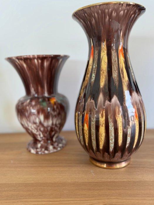 Scheurich, Jasba Keramik - Vaas (2) - Keramiek - Twee Duitse, Antiek en Kunst, Curiosa en Brocante
