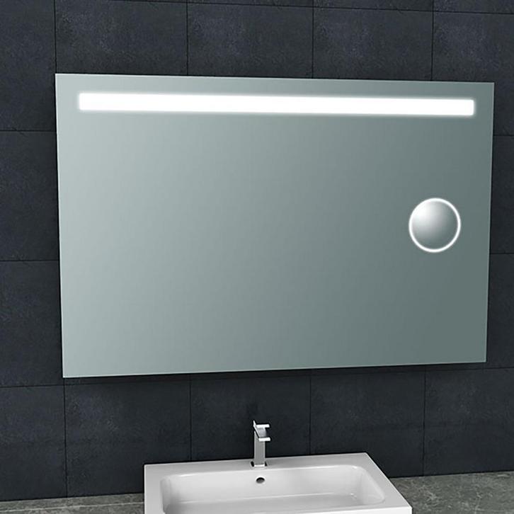 Wiesbaden Tigris Badkamerspiegel met LED - ScheerSpiegel -, Huis en Inrichting, Woonaccessoires | Spiegels, Nieuw, Ophalen of Verzenden