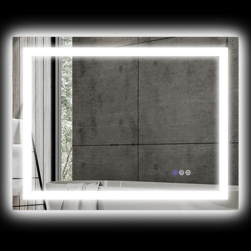 TRUUSK Badkamerspiegel Met Verlichting 80 X 60 Cm, Wandspieg, Huis en Inrichting, Woonaccessoires | Spiegels, Nieuw, Verzenden