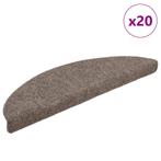 vidaXL Trapmatten zelfklevend 20 st 56x17x3 cm beige, Verzenden, Nieuw