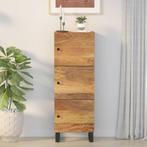 vidaXL buffetkast met 3 deuren 40x33x110 cm massief, Huis en Inrichting, Kasten | Buffetkasten, Minder dan 50 cm, Verzenden, 100 tot 150 cm