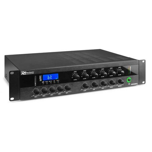 Retourdeal - Power Dynamics PDW500MP3 - 6-zone 100V versterk, Audio, Tv en Foto, Versterkers en Receivers, Zo goed als nieuw, Verzenden