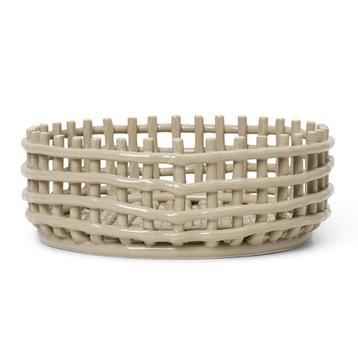 30% Korting | Ferm Living Ceramic Basket Opbergmand beschikbaar voor biedingen