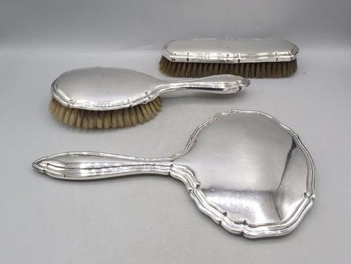 Johann Beck - Kaptafelset (3) - .800 zilver, Antiek en Kunst, Antiek | Goud en Zilver