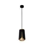Langwerpige hanglamp | Tulip | Zwart/ Goud | GU10 fitting, Ophalen of Verzenden, Nieuw, Modern, 75 cm of meer