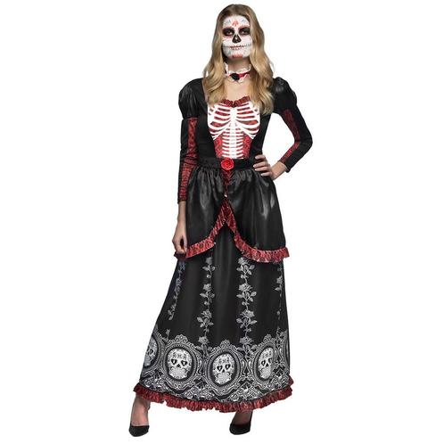 Day Of The Dead Jurk Lang Señora Adriana, Kleding | Dames, Carnavalskleding en Feestkleding, Nieuw, Ophalen of Verzenden