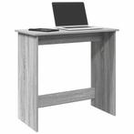 vidaXL Bureau 80x40x75 cm bewerkt hout grijs sonoma, Verzenden, Nieuw