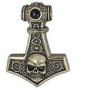 Hamer van Thor Skull van Brons, Sieraden, Tassen en Uiterlijk, Kettinghangers, Overige kleuren, Nieuw, Kruis of Symbool, Overige materialen