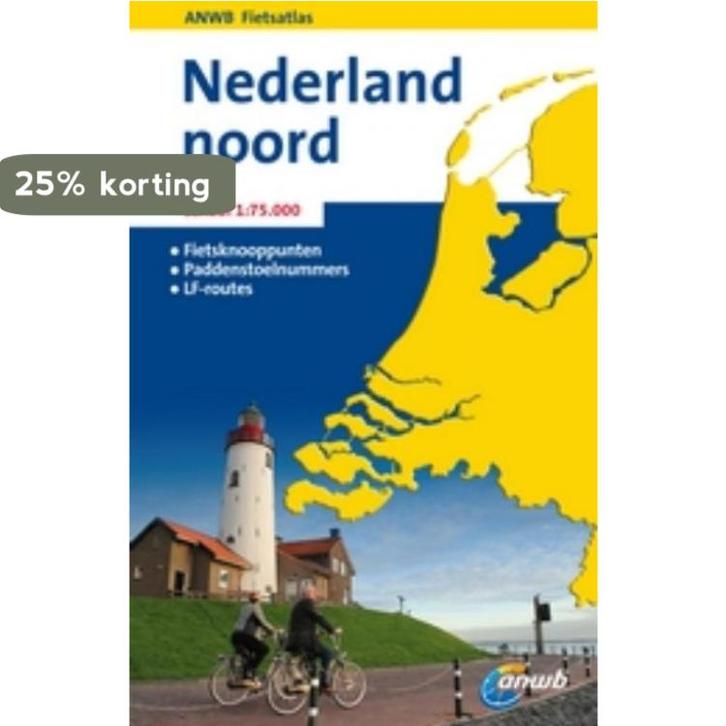 Nederland Noord / ANWB fietsgids 9789018028732, Boeken, Reisgidsen, Zo goed als nieuw, Verzenden
