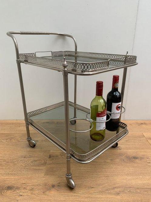 Serveerwagen - Aluminium, Antiek en Kunst, Kunst | Designobjecten