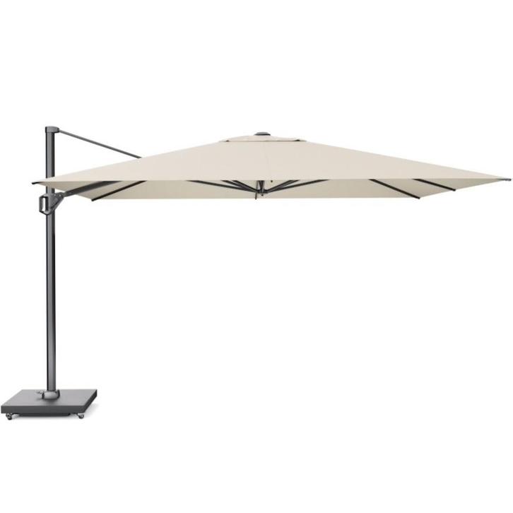 Challenger T1 premium zweefparasol 400x300 cm champagne, Tuin en Terras, Parasols, Nieuw, Ophalen of Verzenden