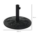 TRUUSK Parasolvoet Ø48 X 34 Cm Voor Parasols Ø35/Ø38/Ø48mm,, Tuin en Terras, Parasols, Verzenden, Nieuw