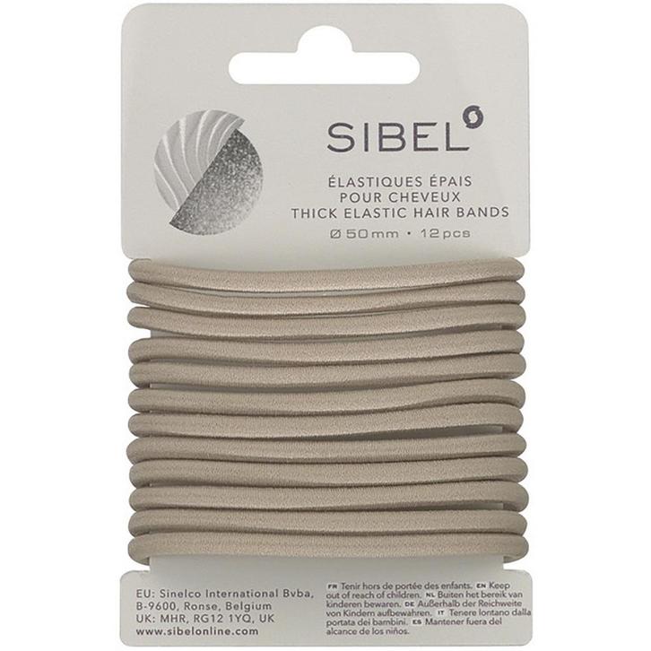 Sibel  Thick Elastic Hair Bands  Blonde  12 Stuks, Sieraden, Tassen en Uiterlijk, Uiterlijk | Haarverzorging, Nieuw, Verzenden
