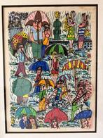 James Rizzi (1950-2011) - Rain3D silkscreen