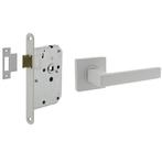 Intersteel deurbeslag set loopslot wit + deurklink Hera met, Verzenden, Nieuw